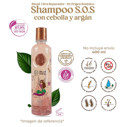 Shampoo Ultra Reparador S.O.S con Cebolla y Argán