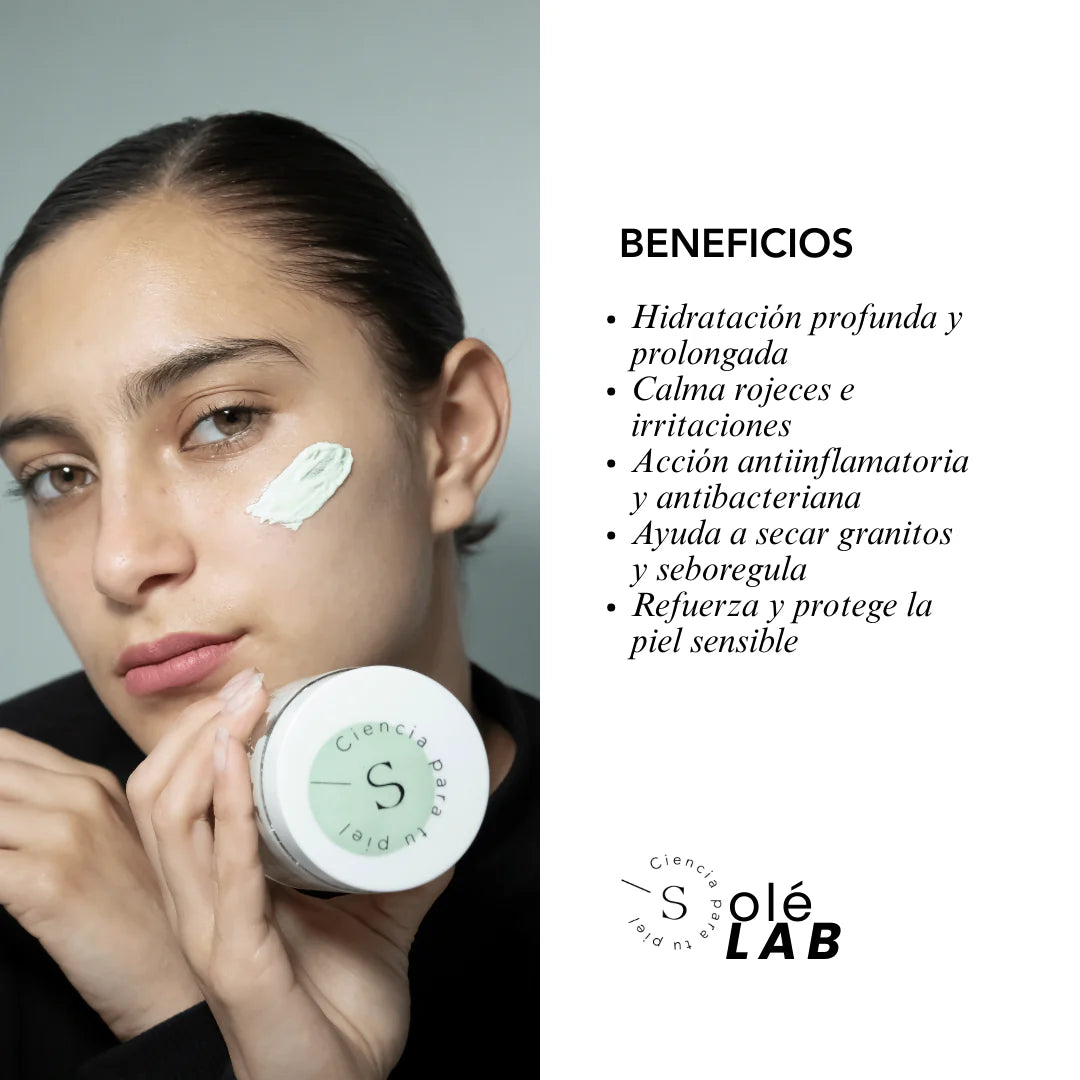 MASCARILLA HIDRATANTE DE ALOE Y AVENA SOLE PARIS