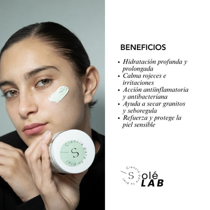 MASCARILLA HIDRATANTE DE ALOE Y AVENA SOLE PARIS