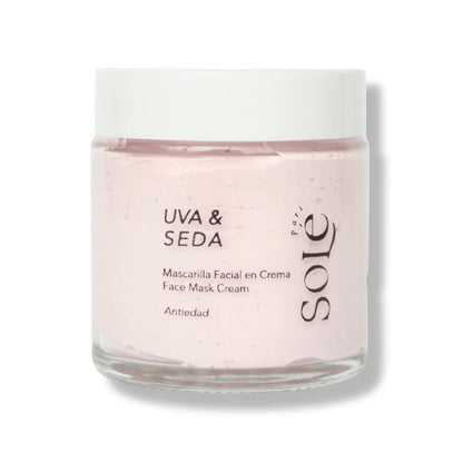 MASCARILLA ANTIEDAD DE UVA & SEDA SOLE PARIS