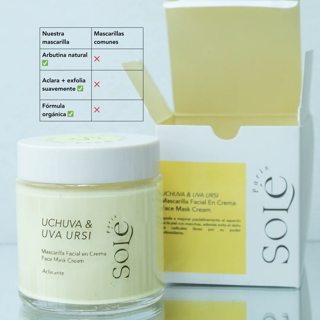 MASCARILLA ACLARANTE DE UCHUVA & UVA URSI