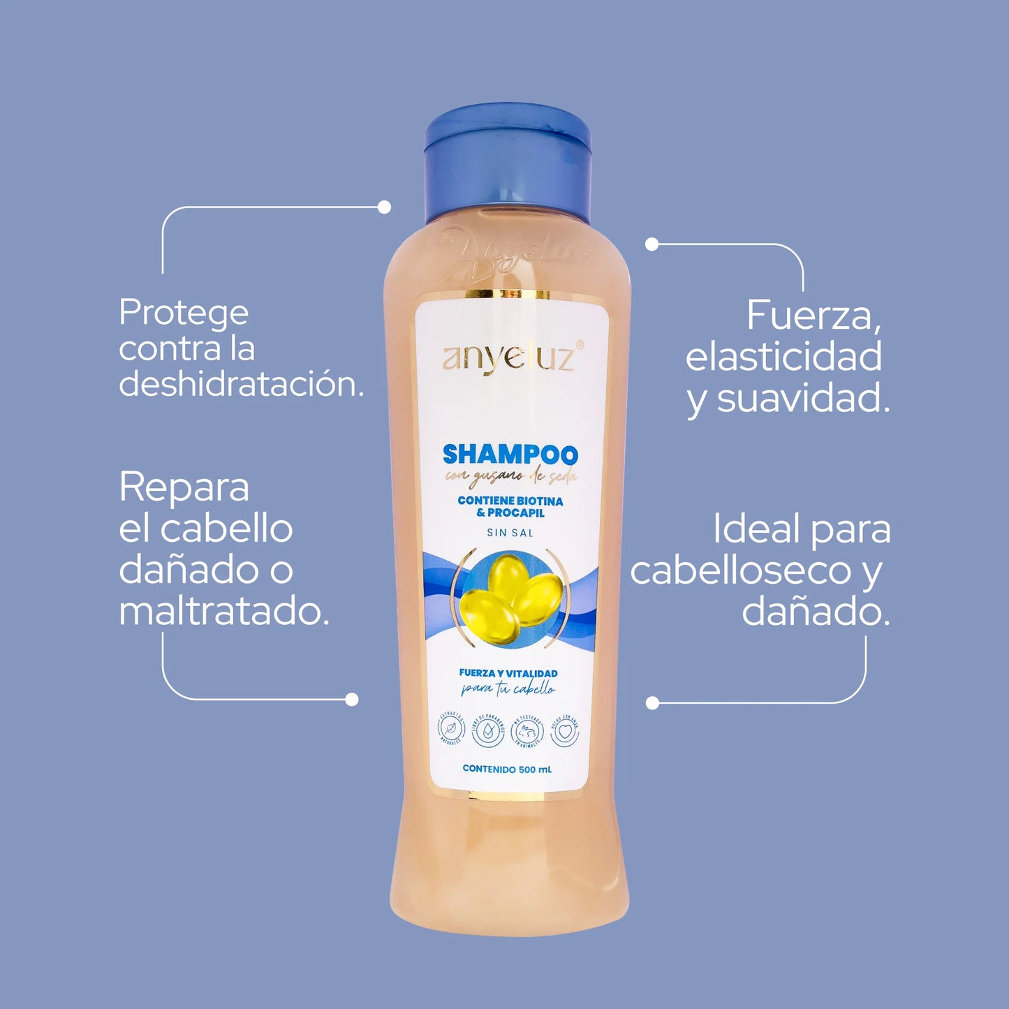 SHAMPOO GUSANO DE SEDA ANYELUZ
